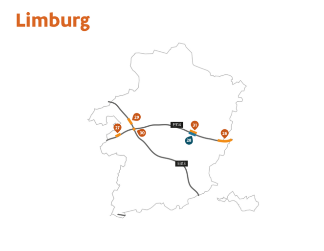 Op deze snelwegwerven mag je dit jaar hinder verwachten