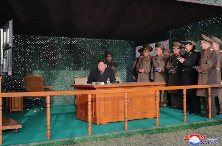 Noord-Korea oefent met raketten ‘voor het geval van een echte oorlog’