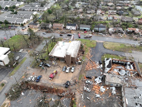 At least 32 people have been killed by storms and tornadoes in the US