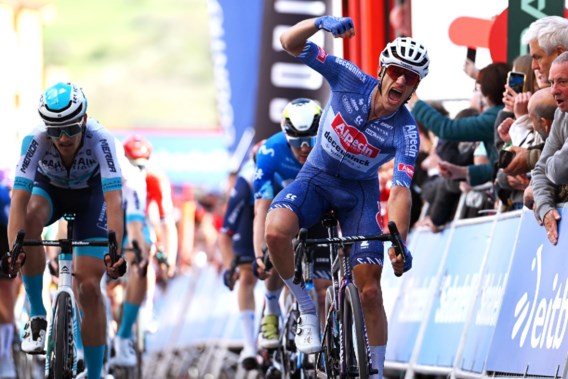 Quinten Hermans sprints to victory in the Basque Country, leader Roglic falls